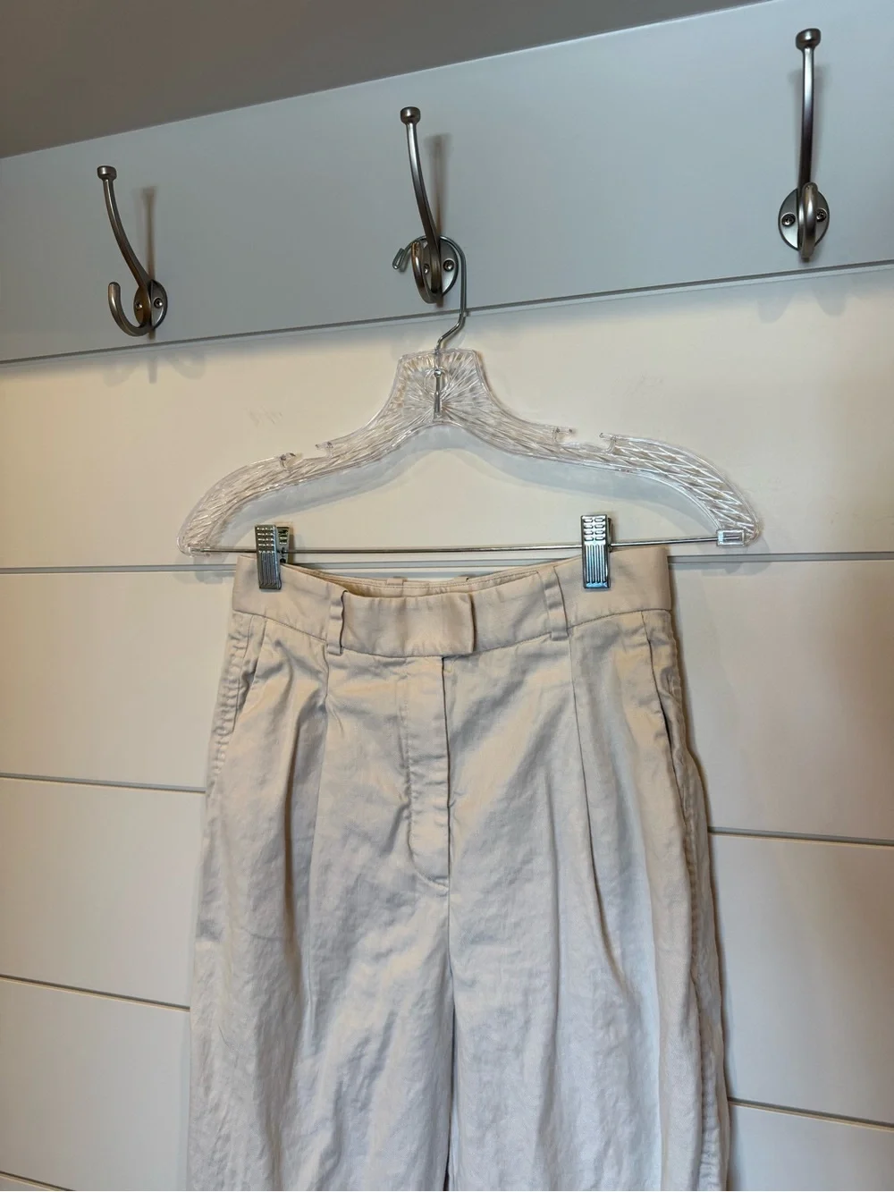 Aritzia Babaton khaki linen blend trouser 4